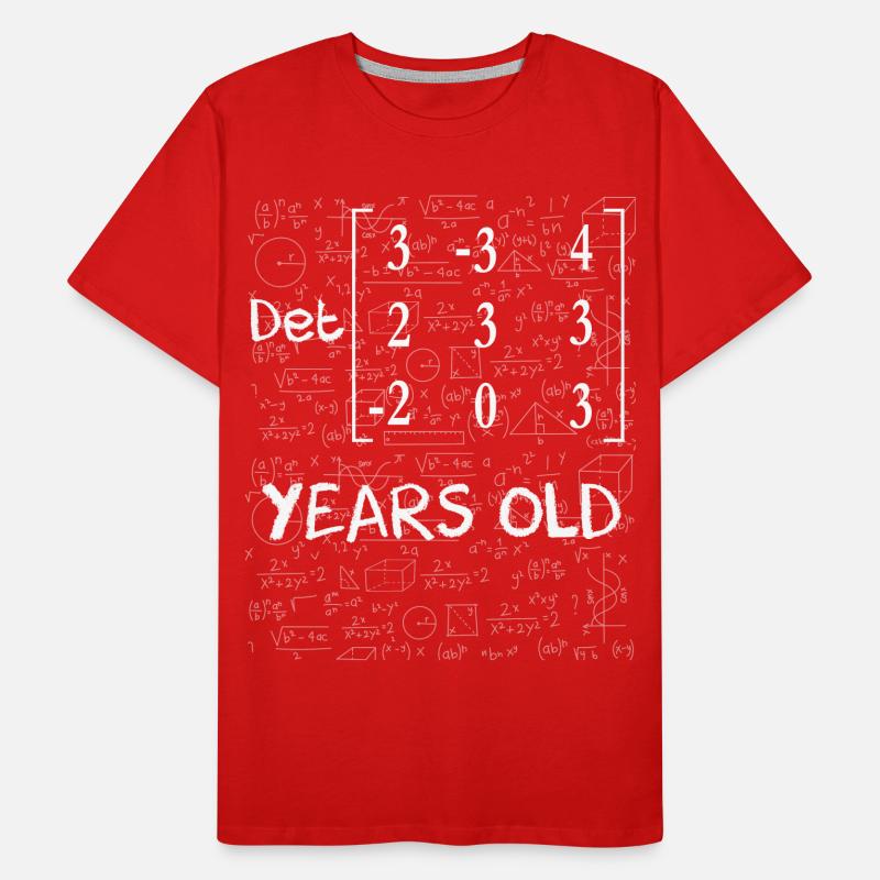 87e anniversaire 87 ans déterminant de matrice T-shirt bio Premium Homme