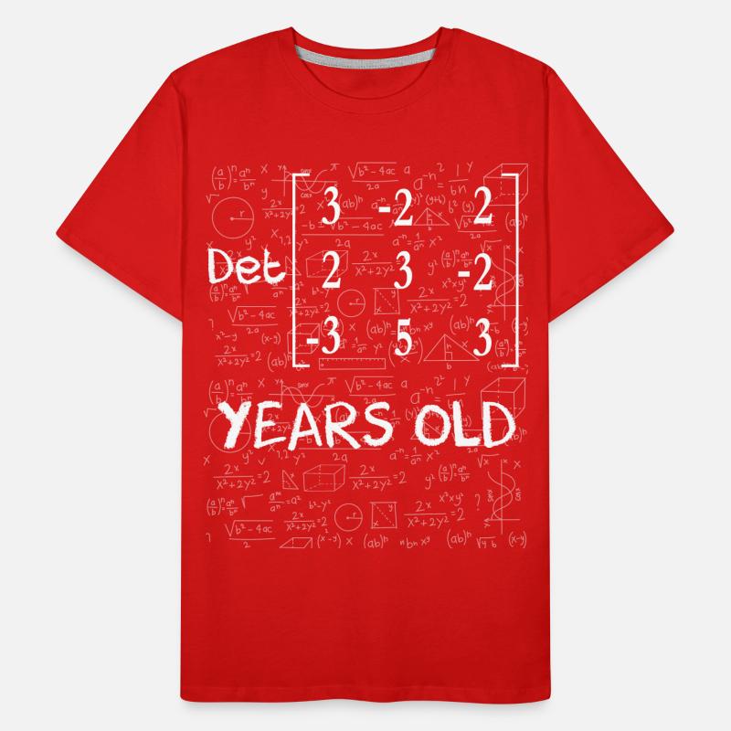 95e anniversaire 95 ans déterminant de matrice T-shirt bio Premium Homme