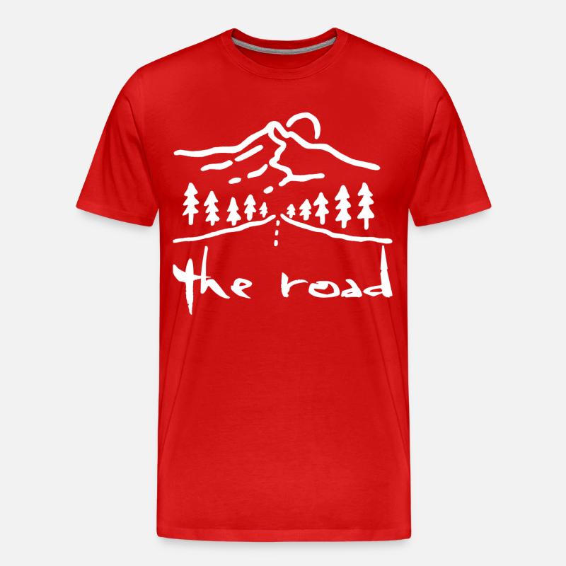 Die weiße Straße - Männer Premium Bio T-Shirt - Rot