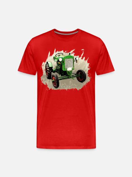 Deutz F1M 414 Bauernschlepper - Men's Premium Organic T-Shirt - red
