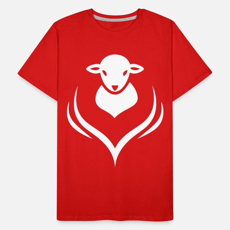 Lamm Lämmchen Schaf Schäfer Männer Premium Bio T-Shirt