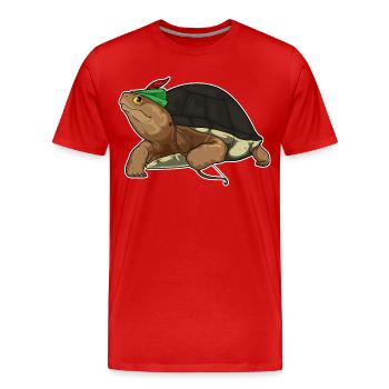 Arc de tortue Archer - T-shirt bio Premium Homme - rouge - Devant - Damien (186cm)