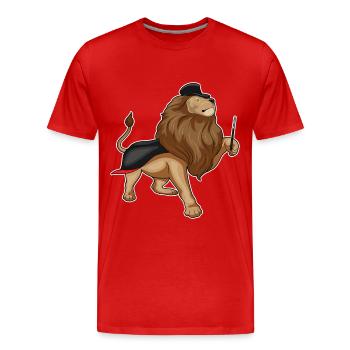 Baguette magique du lion - T-shirt bio Premium Homme - rouge - Devant - Damien (186cm)