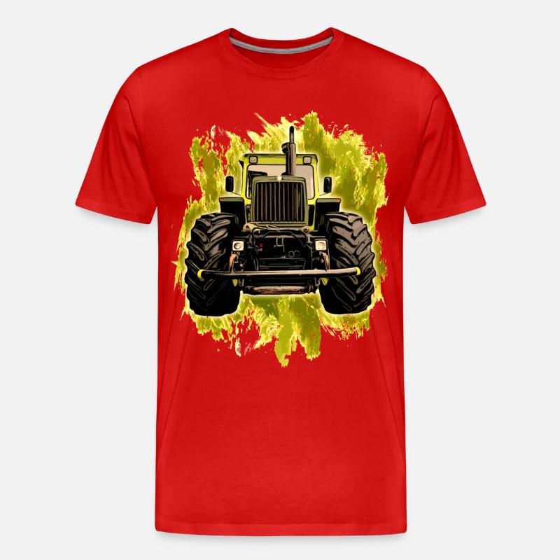 MB trac Front - Männer Premium Bio T-Shirt - Rot