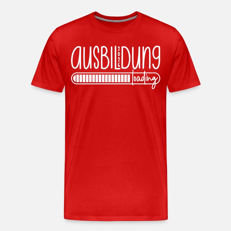 Ausbildung 2026 loading - Azubi - Auszubildender - Männer Premium Bio T-Shirt - Rot
