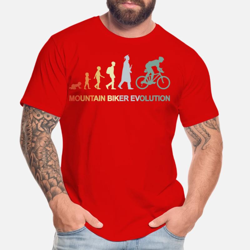 Mountainbiker Evolution Männer Premium Bio T-Shirt