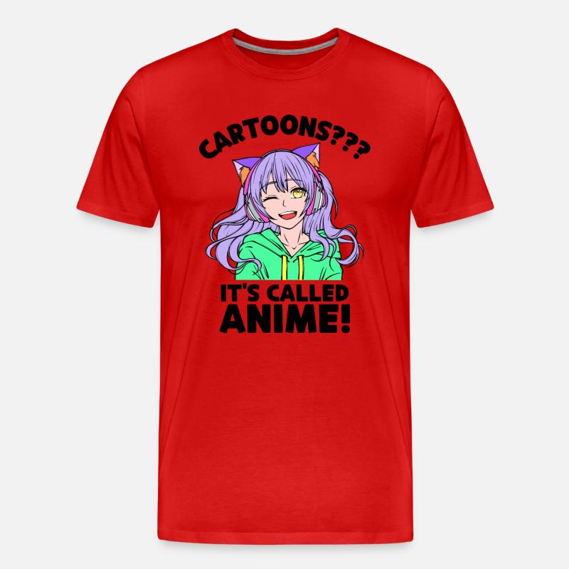 Anime Animation Déclaration Animation Manga Comic - T-shirt bio Premium Homme - rouge