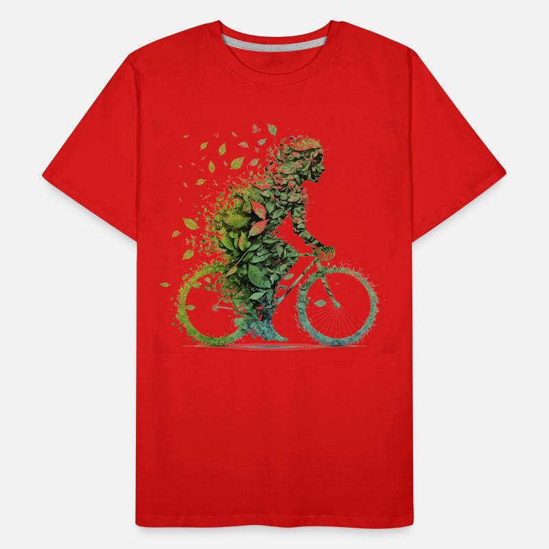 Cyclisme Protection de l’environnement Empreinte CO2 Forme physique T-shirt bio Premium Homme