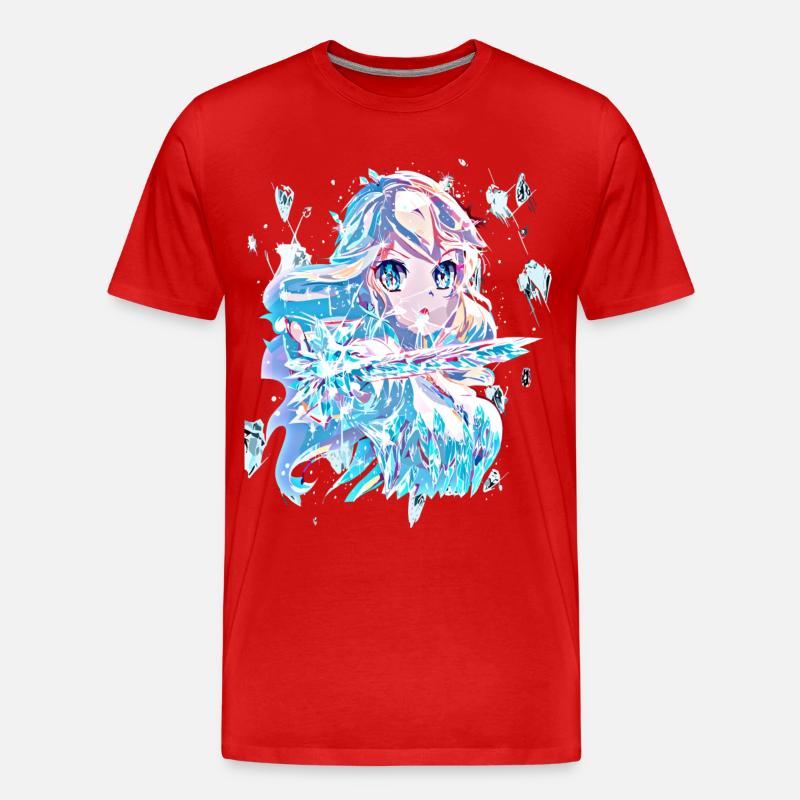 Eisprinzessin - Männer Premium Bio T-Shirt - Rot