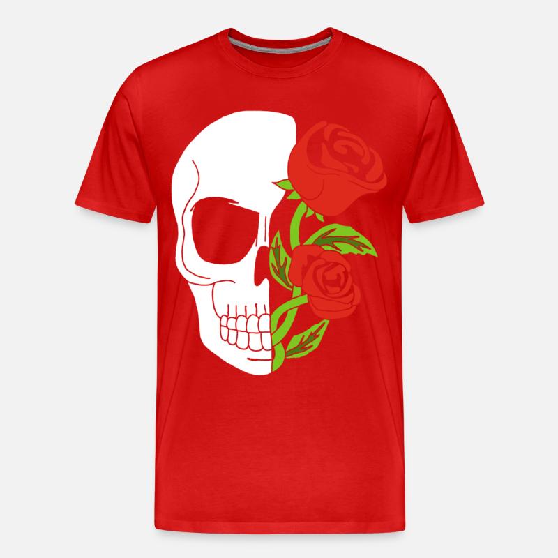 Leben nach dem Tod - Männer Premium Bio T-Shirt - Rot