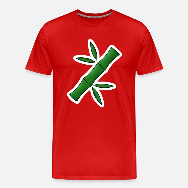 Bambus! - Männer Premium Bio T-Shirt - Rot