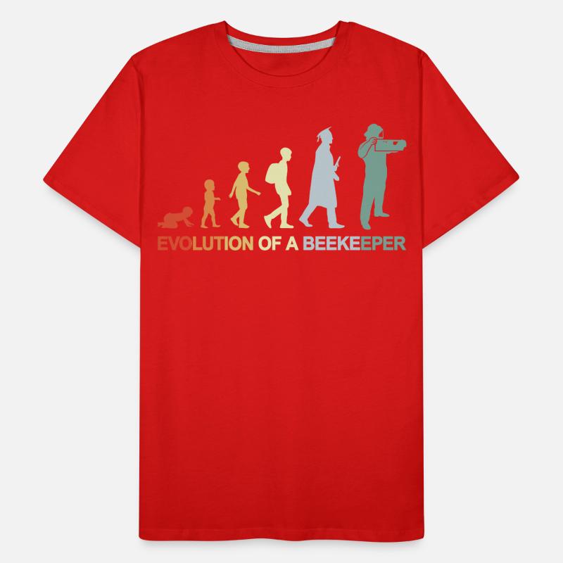 Évolution de l’apiculteur T-shirt bio Premium Homme