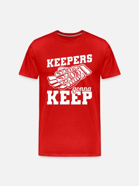 Torhüter Fußball - Männer Premium Bio T-Shirt - Rot