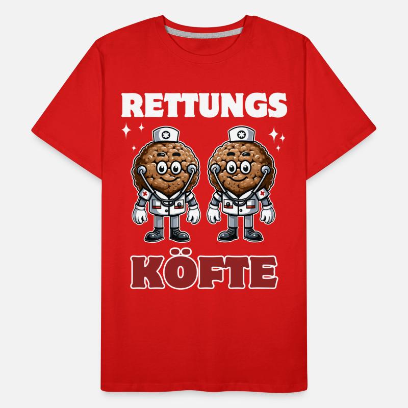 Rettungsköfte Einsatzkräfte Lustiges Design Männer Premium Bio T-Shirt