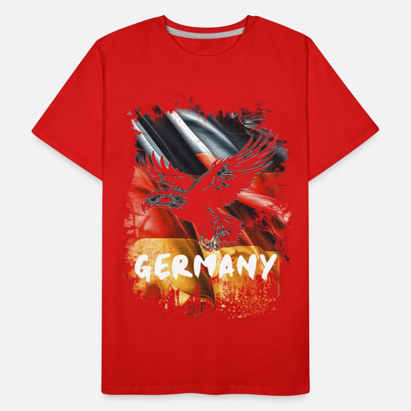 German eagle with Germany flag Men's Premium Organic T-Shirt