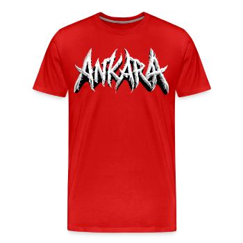 Ankara Turkey - Ankara Metal Music Headbanger - Men's Premium Organic T-Shirt - red - Front - Damien (186cm)