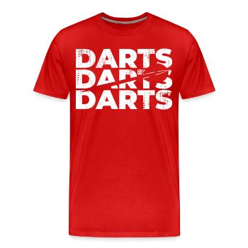 dard - T-shirt bio Premium Homme - rouge - Devant - Damien (186cm)