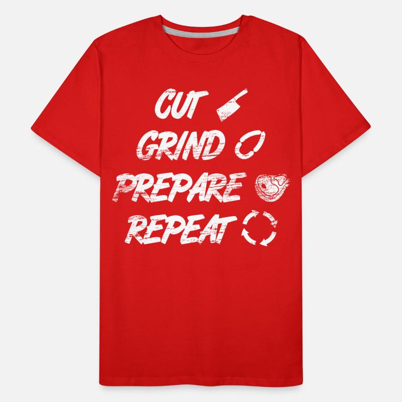 Couper, broyer, préparer T-shirt bio Premium Homme