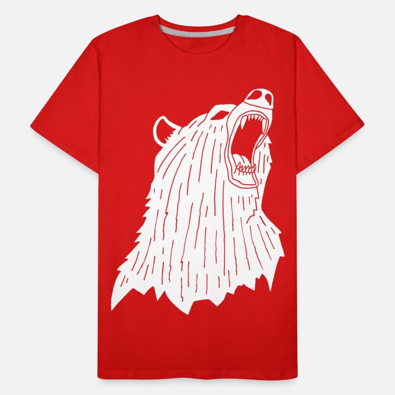 Wütender Eisbär Männer Premium Bio T-Shirt