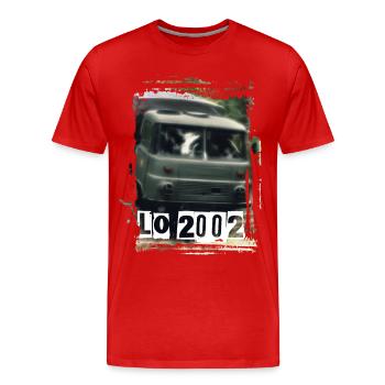 Robur LO 2002 RDA - T-shirt bio Premium Homme - rouge - Devant - Damien (186cm)
