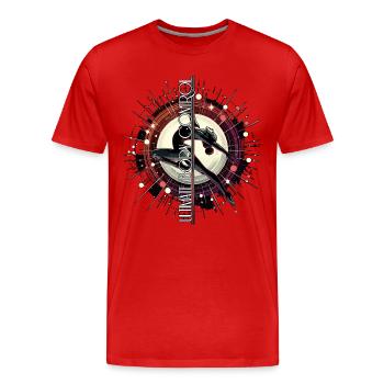 Pole Dance Ultimate Body Control Gift - Men's Premium Organic T-Shirt - red - Front - Damien (186cm)