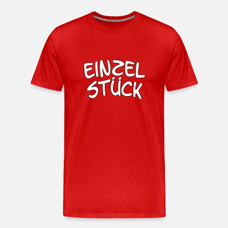 Spruch, Statement - Einzelstück - Männer Premium Bio T-Shirt - Rot