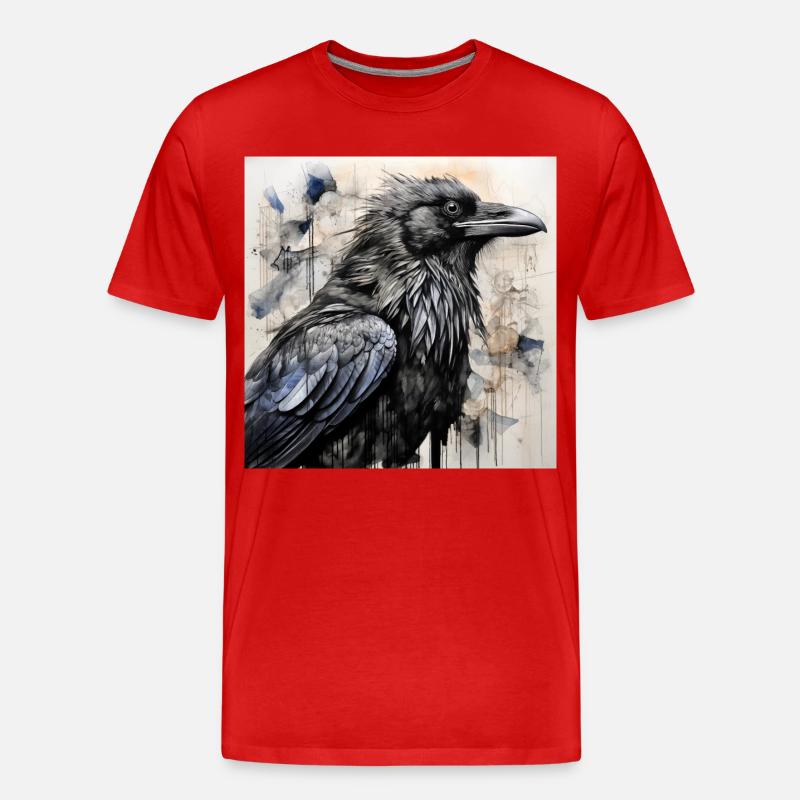 Der schwarze Rabe - Männer Premium Bio T-Shirt - Rot
