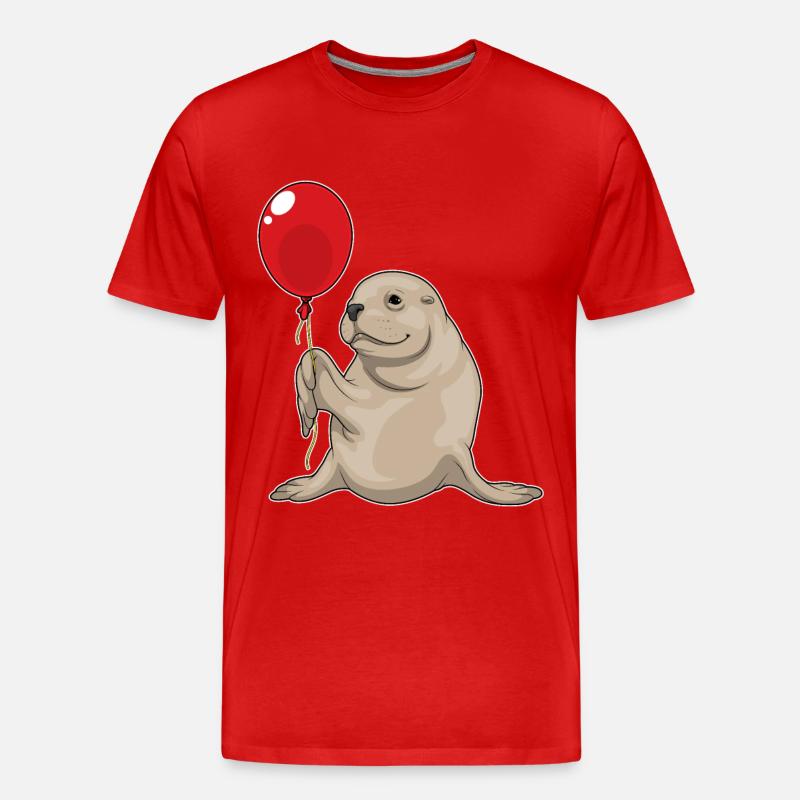 Ballon de phoque - T-shirt bio Premium Homme - rouge