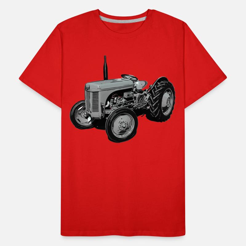 Alter Fergie TE20 Traktor Männer Premium Bio T-Shirt