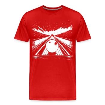 Bowling - Männer Premium Bio T-Shirt - Rot - Vorne - Damien (186cm)