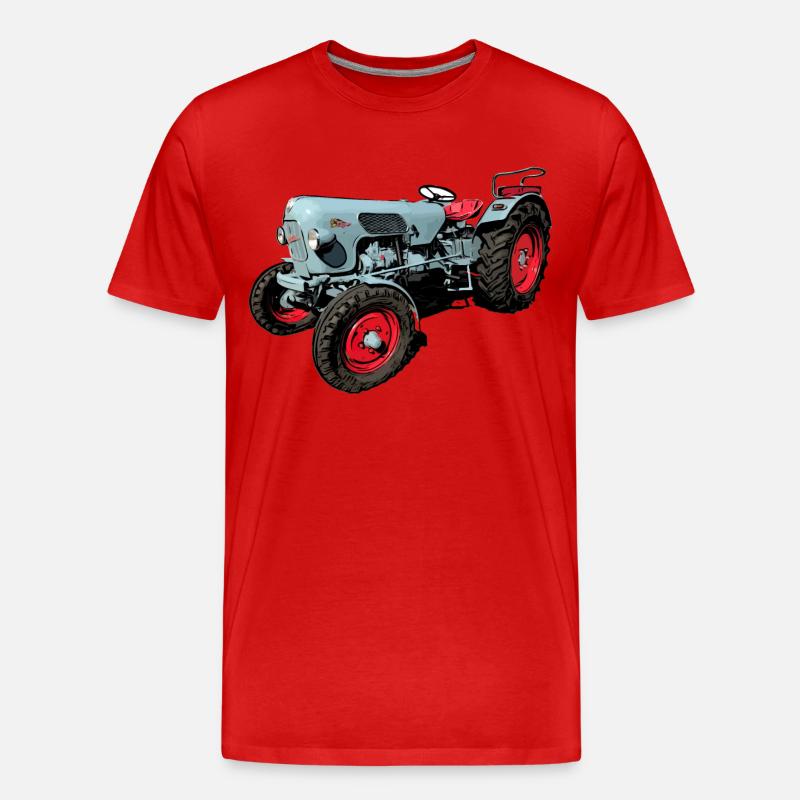 Eicher Tiger EM 235 - Männer Premium Bio T-Shirt - Rot