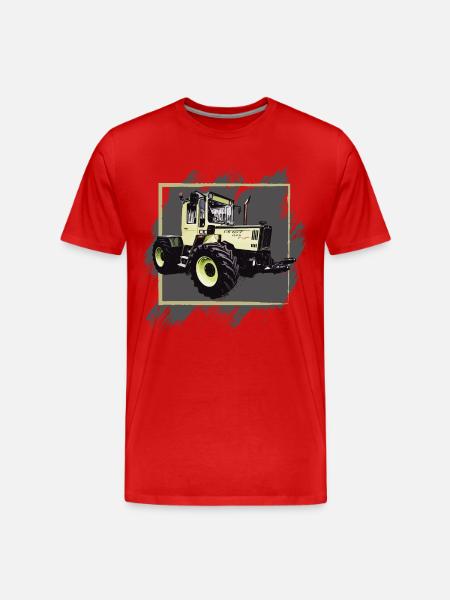 Old MB 1000 tractor - Men's Premium Organic T-Shirt - red