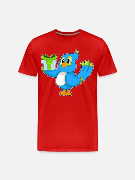 Parrot Birthday Package - Men's Premium Organic T-Shirt - red