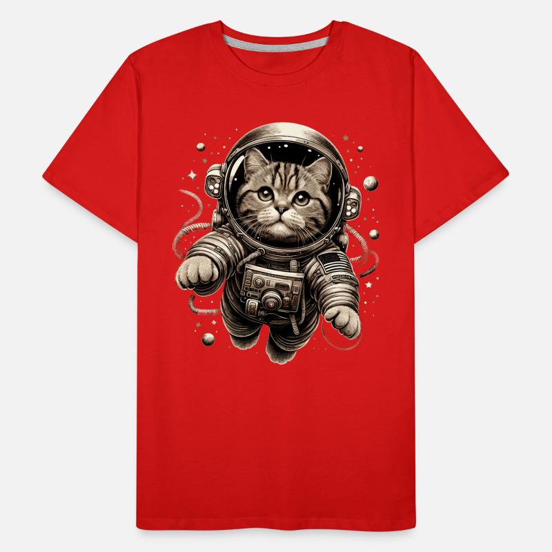 Astronaut BKH getigert Geschenk Männer Premium Bio T-Shirt