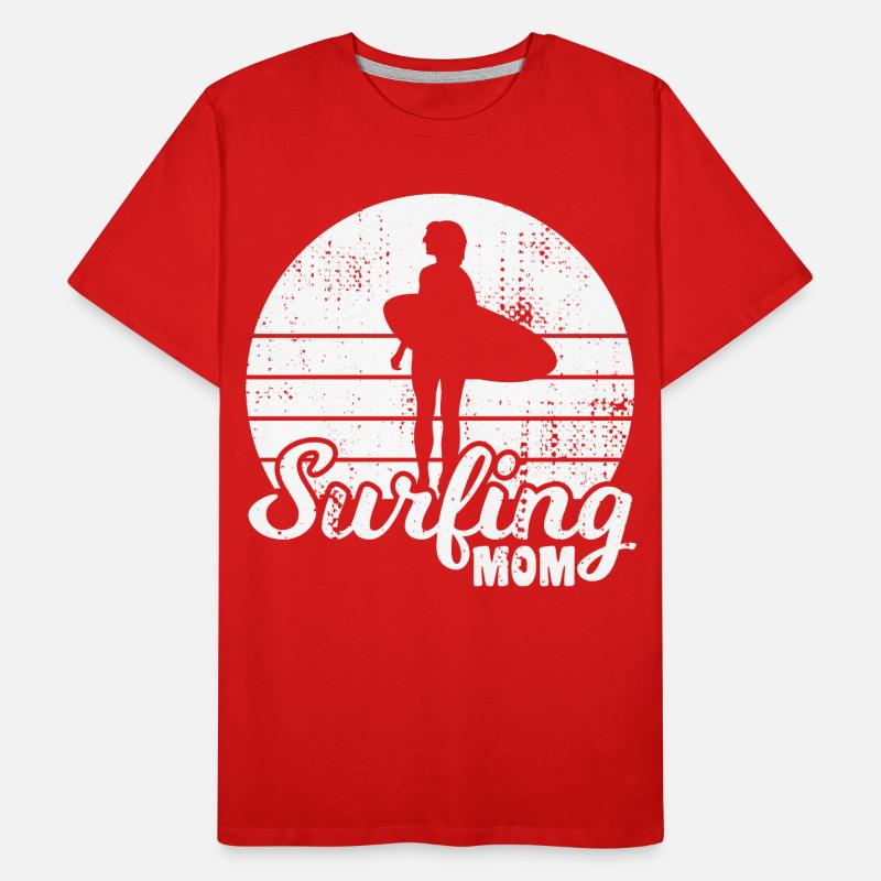 Surfer Mutter Männer Premium Bio T-Shirt