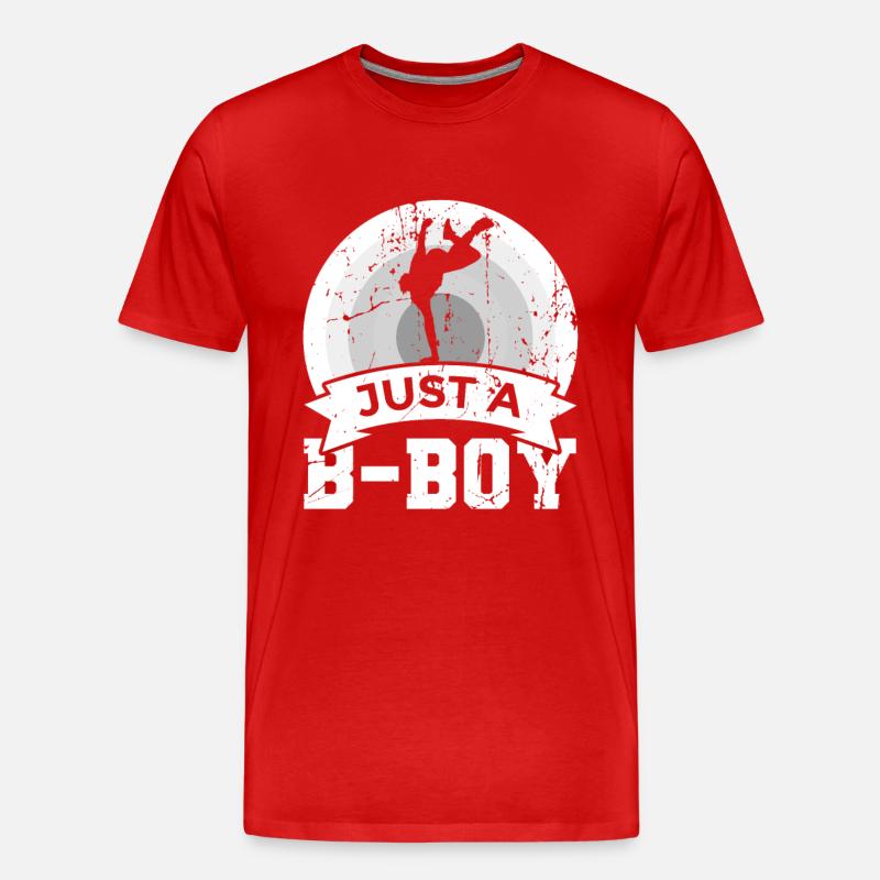 Nur ein B Boy - Männer Premium Bio T-Shirt - Rot