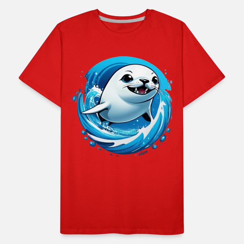 Phoque Phoque Mer T-shirt bio Premium Homme