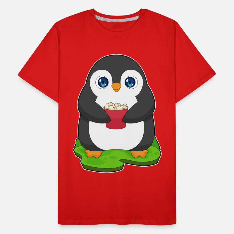 Pop-corn pingouin T-shirt bio Premium Homme