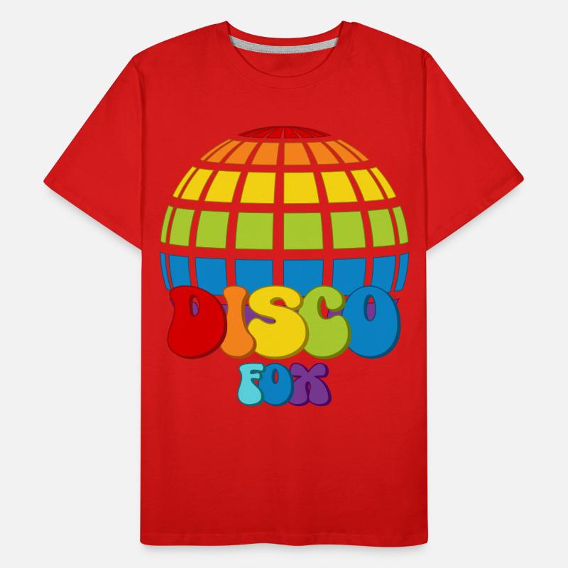 Disco Fox Disco Ball Groovy Discotheque Discofox Men's Premium Organic T-Shirt