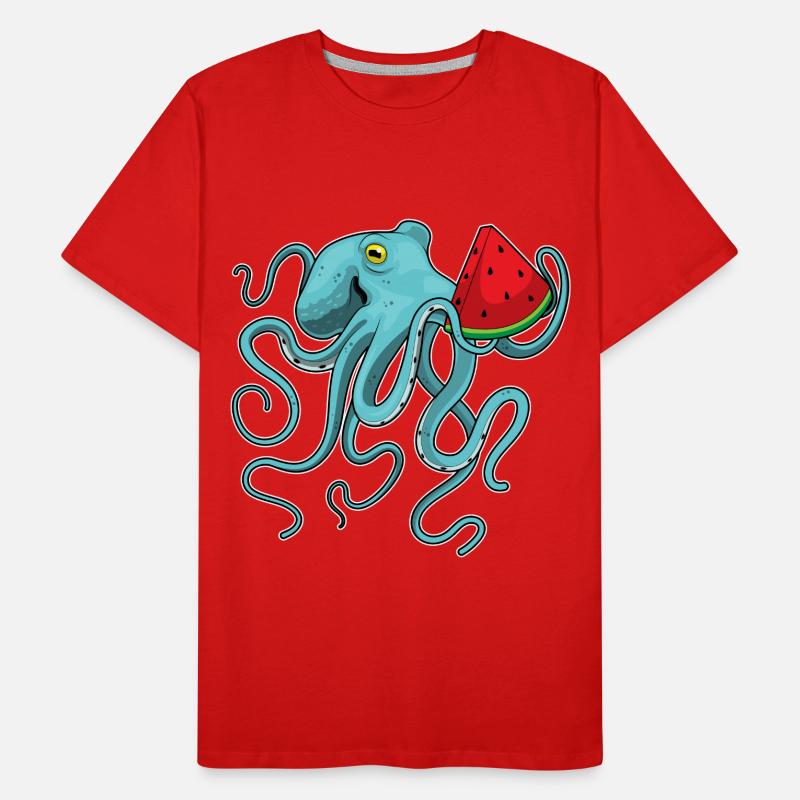 Poulpe Pastèque T-shirt bio Premium Homme
