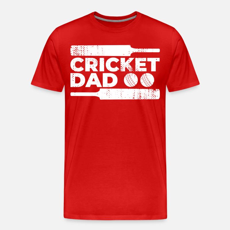 Kricket Vater - Männer Premium Bio T-Shirt - Rot