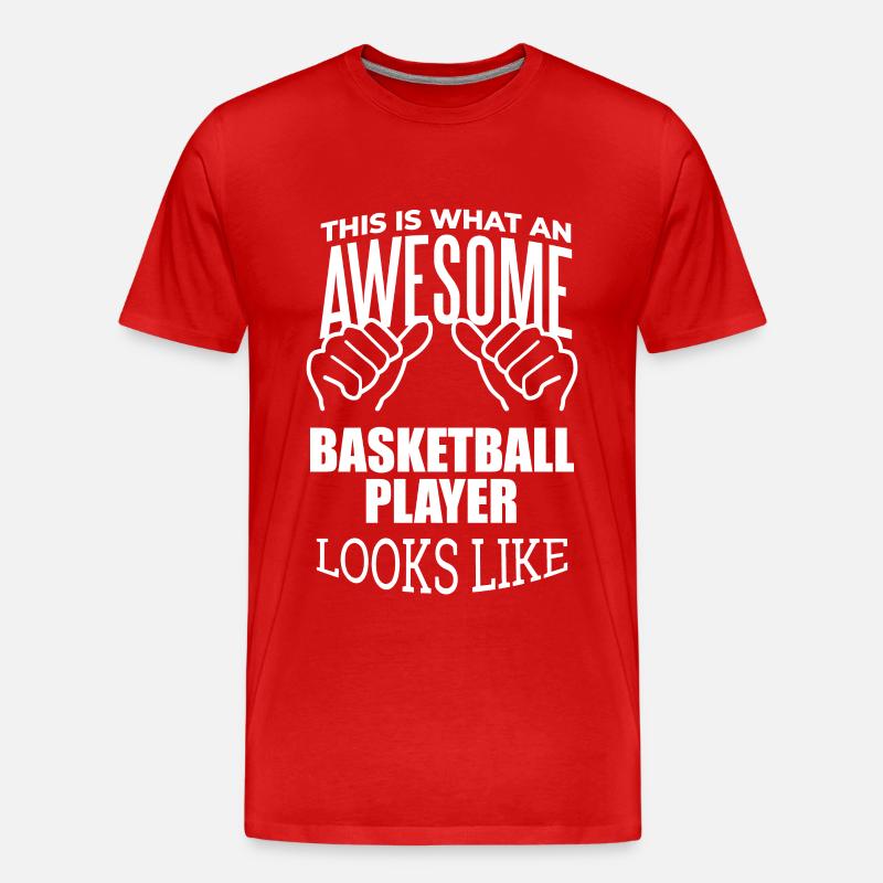 Basketball - Männer Premium Bio T-Shirt - Rot