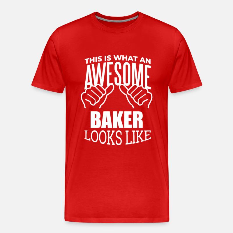 Bäcker - Männer Premium Bio T-Shirt - Rot