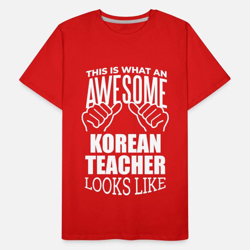 Coréen T-shirt bio Premium Homme
