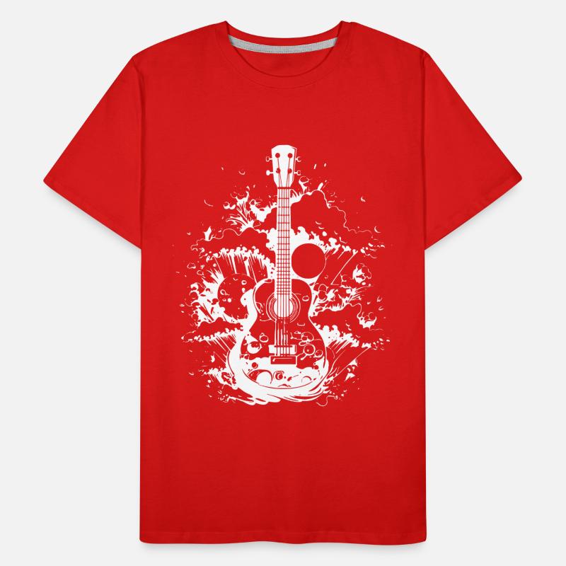 Ukulele Drawing Men's Premium Organic T-Shirt