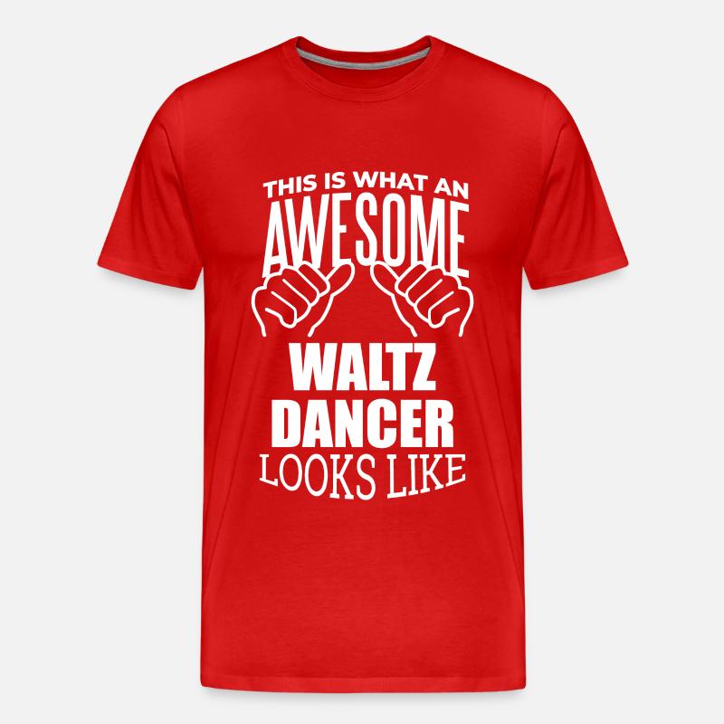 Walzer - Männer Premium Bio T-Shirt - Rot