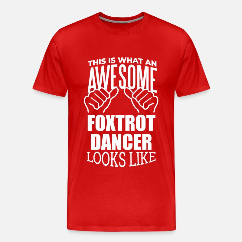 Foxtrott - Männer Premium Bio T-Shirt - Rot