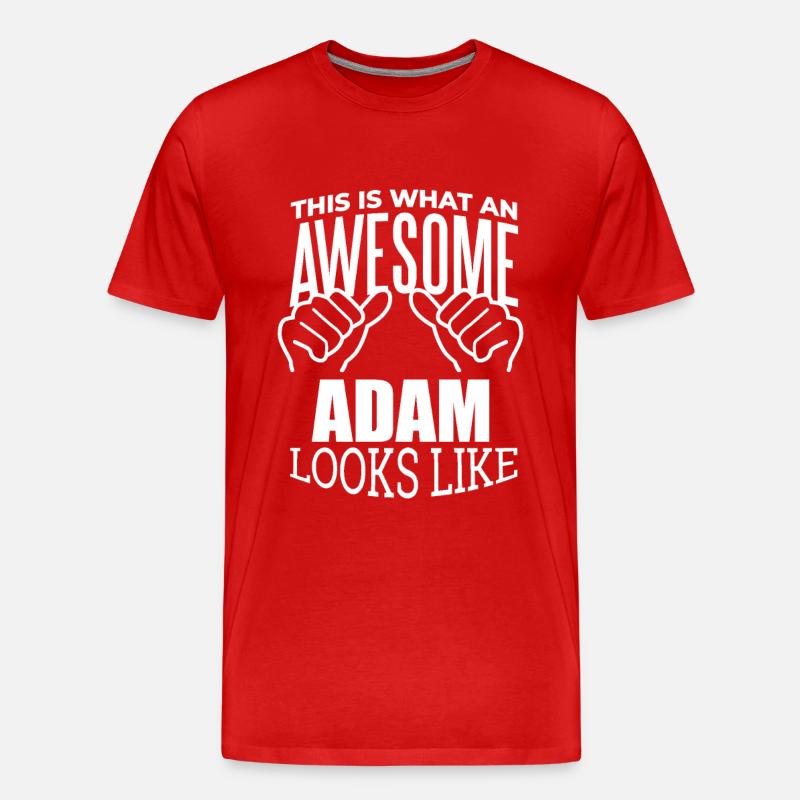 Adam - Männer Premium Bio T-Shirt - Rot