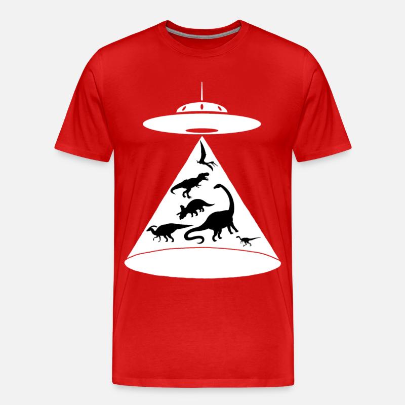 Rettung der Dinosaurier - Männer Premium Bio T-Shirt - Rot