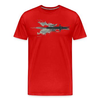 Rower - Men's Premium Organic T-Shirt - red - Front - Damien (186cm)
